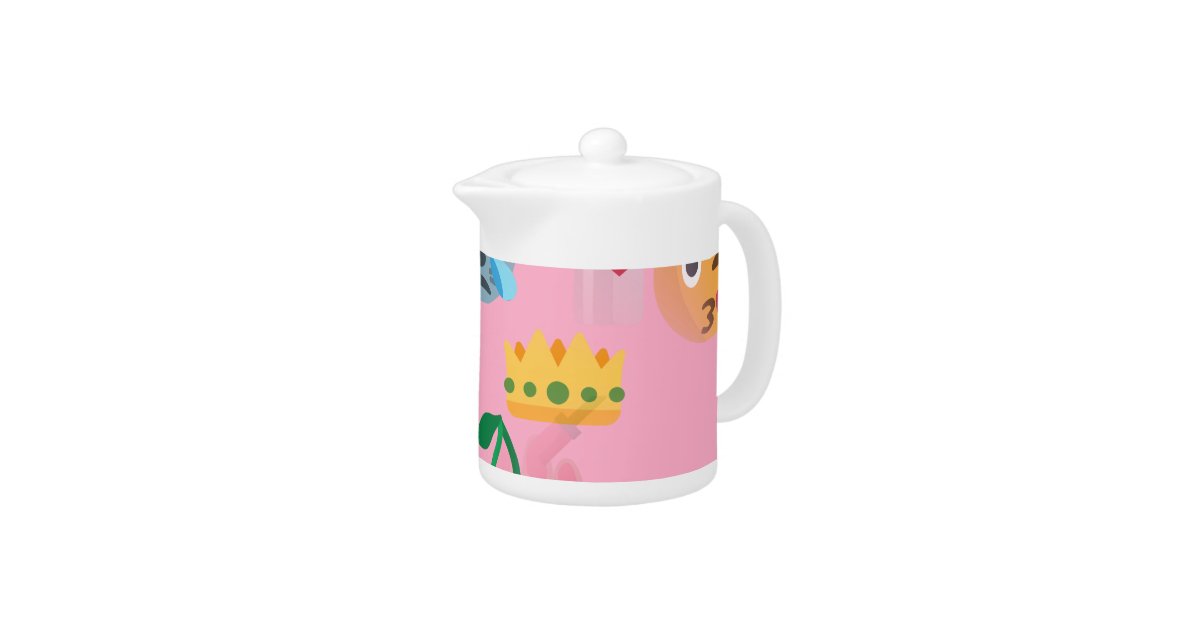 girl emoji teapot Zazzle