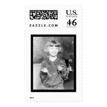 Girl Exhibiting Her Pet Snakes at School 1927 Postage