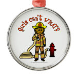Girl Firefighter Ornaments