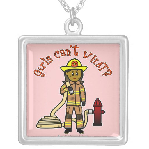 Girl Firefighter Pendants