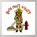 Girl Firefighter Posters