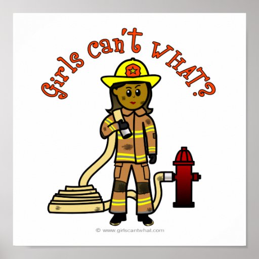 Girl Firefighter Posters