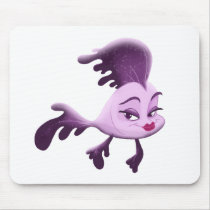 Girl Fish Mouse Pads