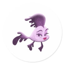 Girl Fish Sticker