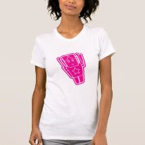 Girl Flies Magenta on Tan t-shirts