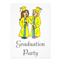 Girl Friends Graduating invitations