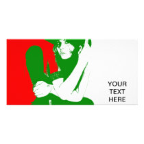 Girl from Italy Customized Photo Card