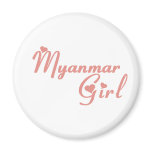 Girl from Myanmar magnets