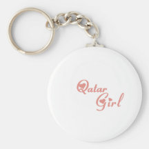 Girl from Qatar Keychain