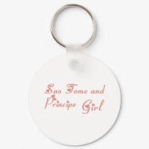 Girl from Sao Tome and Principe keychains
