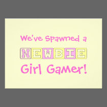 Girl Gamer Baby Shower invitations