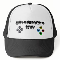 Girl Gamer FTW Hat by thatoneweirdchick Girl Gamer FTW Hat