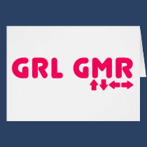 Girl Gamer - GRL GMR Video Games Geek Gaming cards