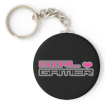 Girl Gamer Keychain