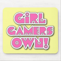 Girl Gamers Own! Mousepad mousepads