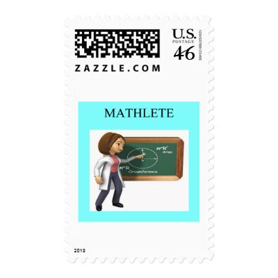 girl geek math goddess stamps by jimbuf