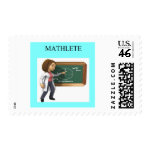 girl geek math goddess postage girl geek math goddess postage