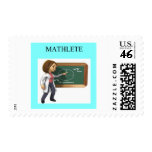 girl geek math goddess postage