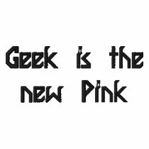 Girl Geek - polo pink embroidered shirts