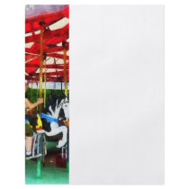 Girl Getting on Merry-Go-Round Personalized Flyer