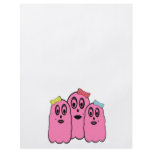 Girl ghosts in pink with bows flyers