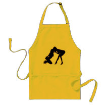 Girl - girl D/s Silhouette Apron