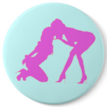 Girl - girl D/s Silhouette Button