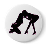 Girl - girl D/s Silhouette Button