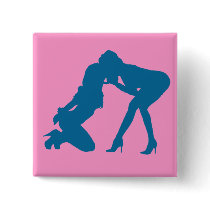Girl - girl D/s Silhouette Button
