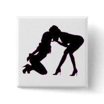 Girl - girl D/s Silhouette Button