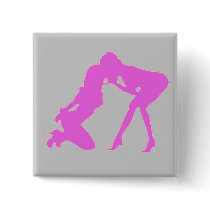 Girl - girl D/s Silhouette Button