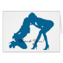 Girl - girl D/s Silhouette Cards