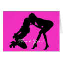 Girl - girl D/s Silhouette Cards