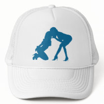 Girl - girl D/s Silhouette Hats by uniqueandkinky Girl - girl D/s Silhouette Hats