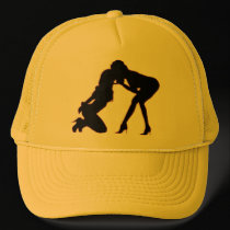 Girl - girl D/s Silhouette Hats