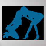 Girl - girl D/s Silhouette Poster