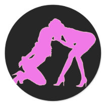 Girl - girl D/s Silhouette Stickers