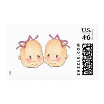Girl Girl Twins Graphic postage