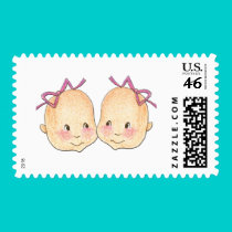 Girl Girl Twins Graphic stamps