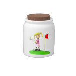 Girl Golfer Candy Dish