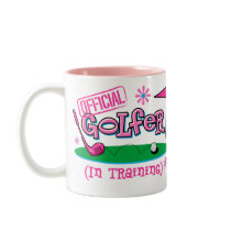 Girl Golfer In Training Mugs