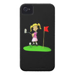 Girl Golfer iPhone 4 Case-Mate Case
