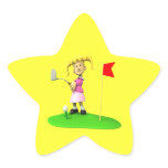 Girl Golfer stickers