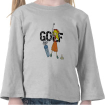 Girl Golfer Tshirts and Gifts