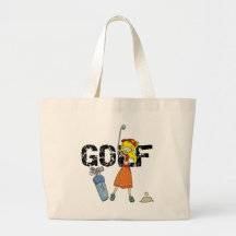 Girl Golfer Tshirts and Gifts Tote Bag