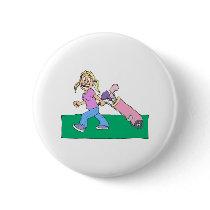 Girl Golfers buttons by shopaholicchick Girl Golfers buttons
