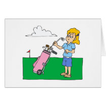 Girl Golfers cards