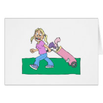 Girl Golfers cards