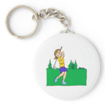 Girl Golfers Keychain