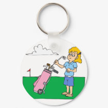 Girl Golfers keychains